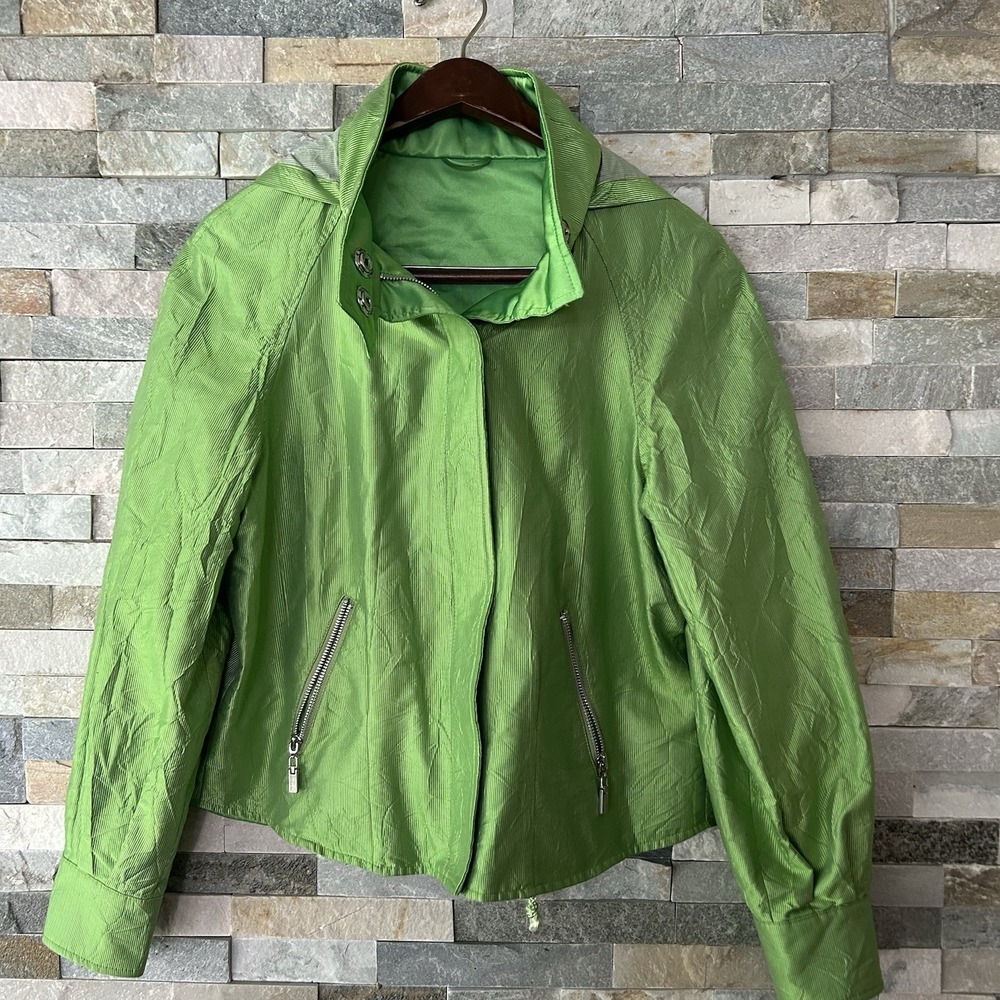 Mycra PAC Rain Coat Reversible Green Bright Size Petite A